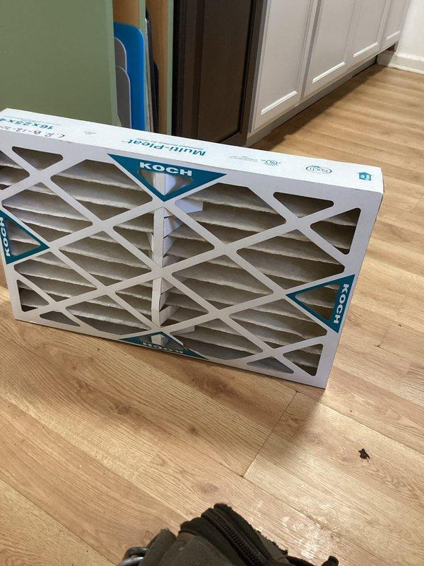 Performed semi-annual tune-up on 1-year-old HVAC system for platinum member. Replaced existing BAM 16x25x4 air filter with new Koch filter. Inspected and serviced ignition system components, including examination and testing of the ceramic igniter assembly.