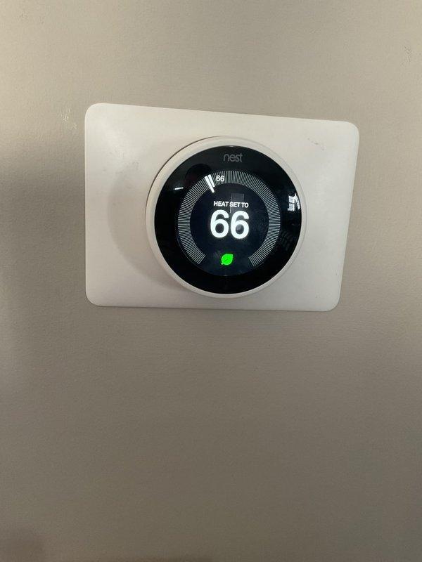 Completed monthly platinum maintenance service on 13-year-old system. Verified Nest thermostat functionality and proper heat operation at 66°F setpoint. Performed electrical diagnostic testing with multimeter, confirming proper voltage readings at 13.6V. Replaced 20x20x1 filter as scheduled.