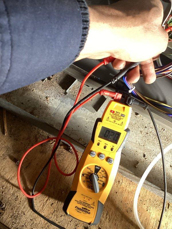 Completed annual platinum-level maintenance on 1-year-old HVAC system during second scheduled visit. Performed comprehensive electrical diagnostics using multimeter and clamp meter to verify proper voltage readings and amperage draw (23.5A), with particular focus on circuit board functionality and connection integrity. Replaced air filter, renewed service agreement, and collected necessary documentation.