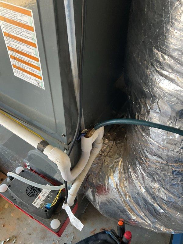 Completed Platinum Level preventive maintenance on single HVAC system including comprehensive inspection of air handler unit in attic space and outdoor condensing unit. Verified proper operation of drainage system with PVC condensate lines and secondary drain pan, inspected ductwork insulation integrity, and performed electrical diagnostics using calibrated test equipment to measure voltage and amperage at contactor and terminal connections. All system components operating within manufacturer specifications with no deficiencies noted.