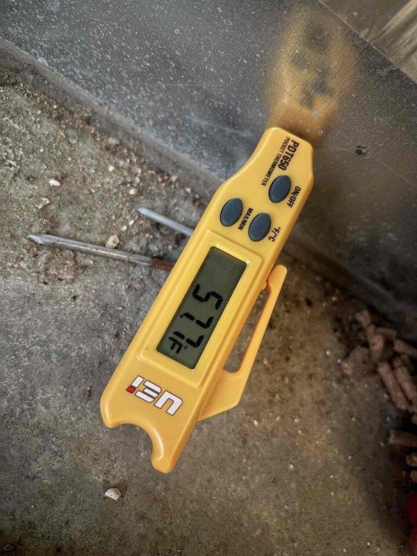 Completed planned HVAC maintenance tune-up on residential cooling system as part of member servicing program. Performed standard preventive maintenance procedures including system inspection, temperature verification at thermostat showing 74°F cooling setpoint with 71.5°F ambient reading at outdoor unit, and documented equipment operation with Honeywell Home ProSeries thermostat functioning properly in automatic fan mode. System operating within normal parameters upon completion.