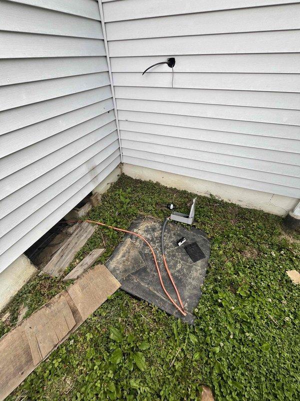Completed comprehensive replacement estimate for residential HVAC system following theft of original equipment. Assessed existing infrastructure in basement mechanical room including ductwork, refrigerant line routing, and electrical connections. Evaluated exterior condenser pad location and utility access points to provide homeowner with complete system replacement options and specifications.